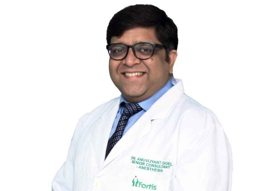 Dr. Anuvijayant Goel Support Specialties | Anaesthesia Fortis Hospital, Shalimar Bagh